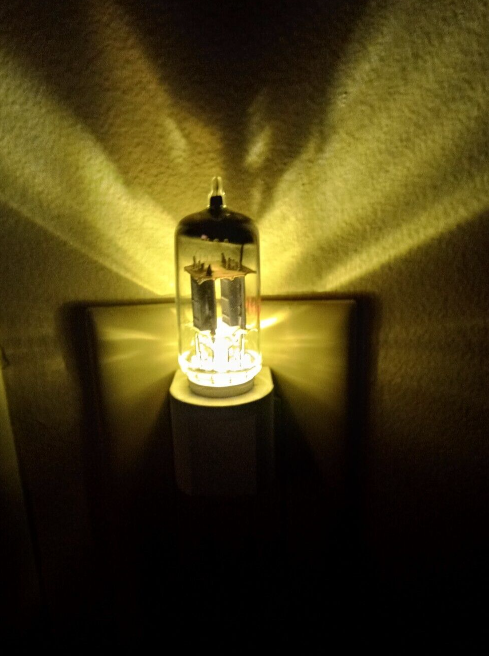 TNTUBES Night Light New 12AX7A Style Vacuum Tube LED White Auto Light Sensing