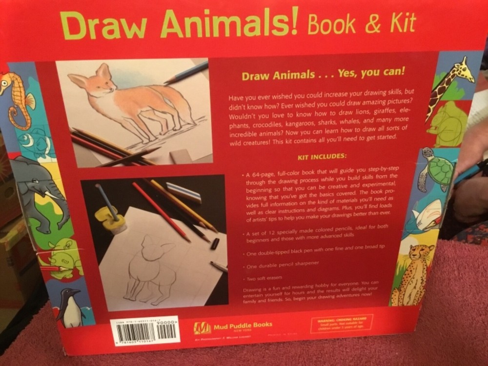 Draw Animals Book & Kit