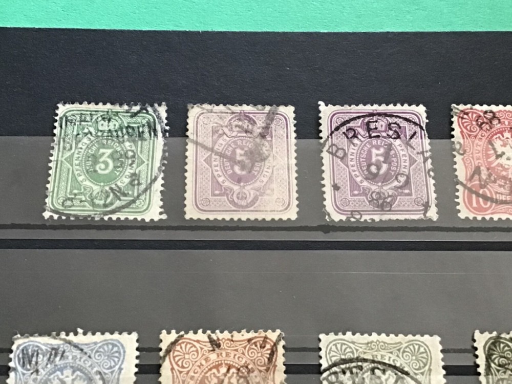 German Empire 1880 no final E used stamps A18321