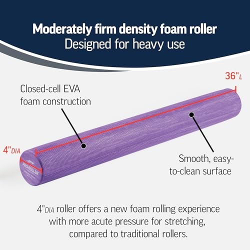 PRO-Roller Foam Roller – Medium Density Foam Roller for Standard Density