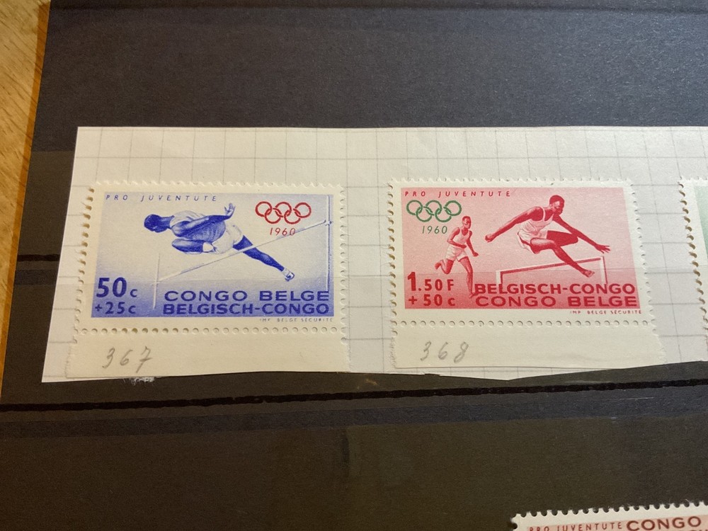 Belgian Congo mounted mint or used stamps B2560