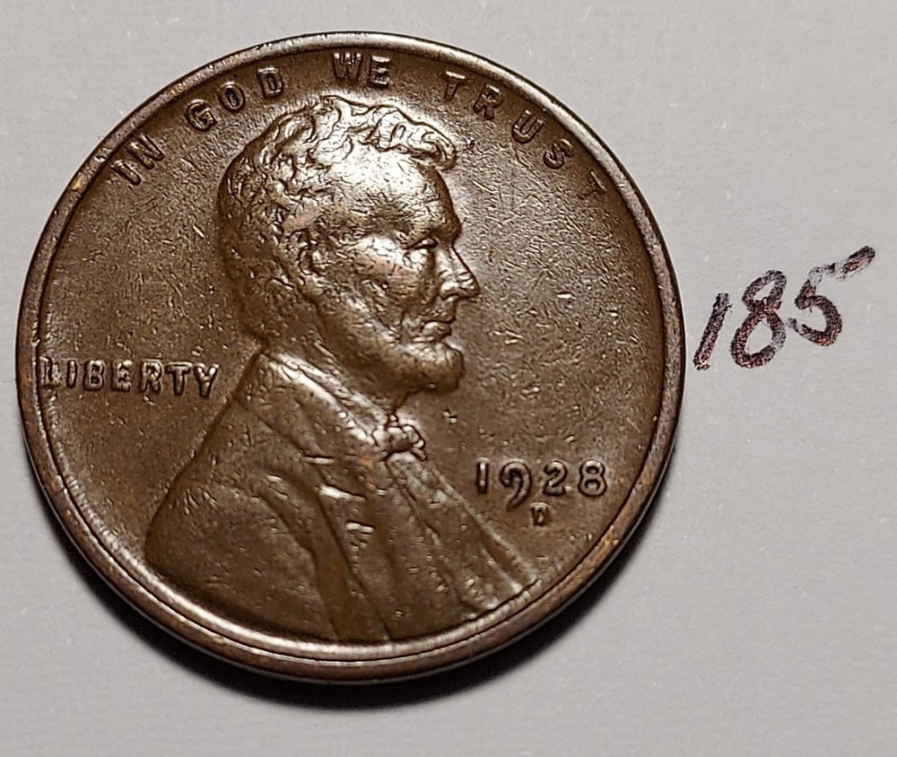 1928-D Lincoln Wheat Cent       #185