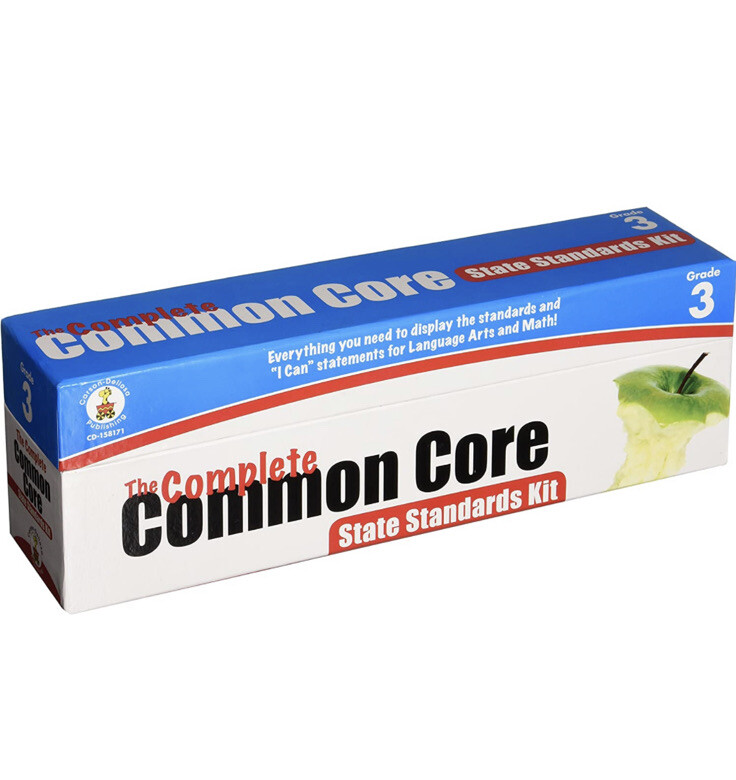 Carson Dellosa 127 double-sided, 3rd Grade State Core Standards I-can Statements