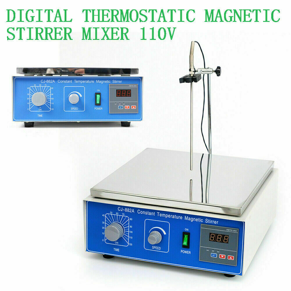 Digital Magnetic Stirrer Mixer With Heating, 10L Temperature Control