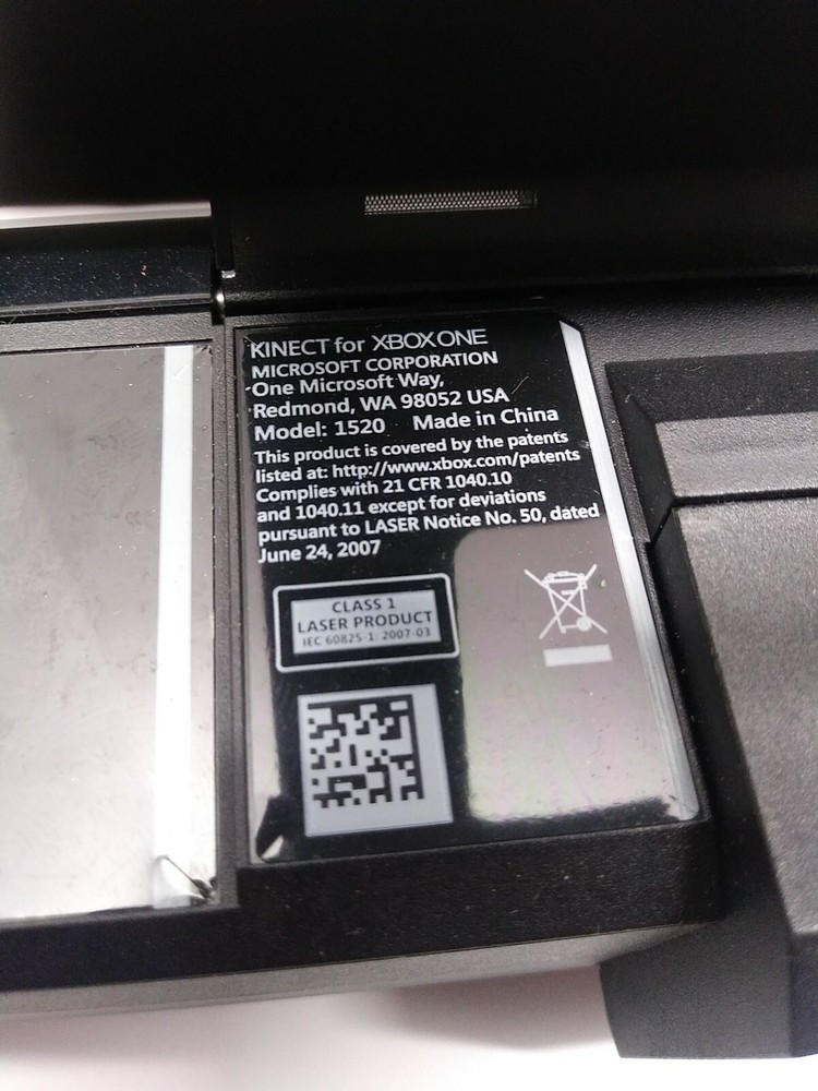 Microsoft model 1520 Kinect Sensor for Xbox One