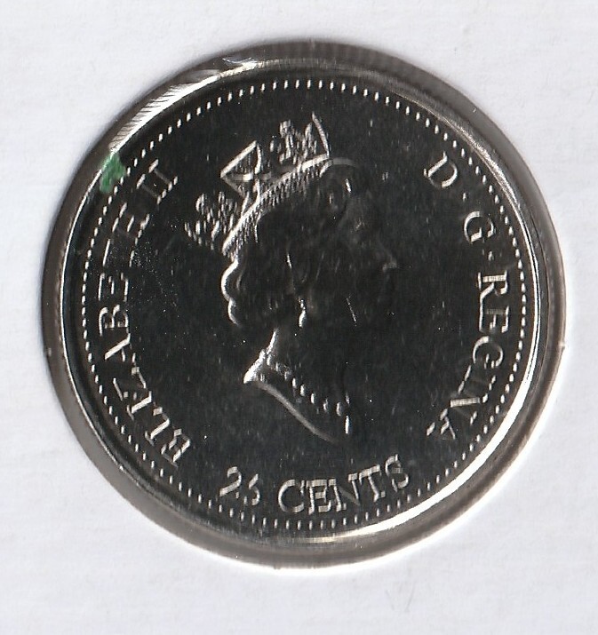 Coin Canada 25 Cents 2000 KM376, Community, from mint set