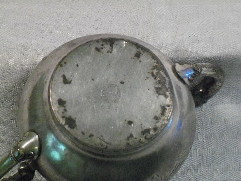 Antique Van Bergh Silver Plate / Suger Bowl / # 468