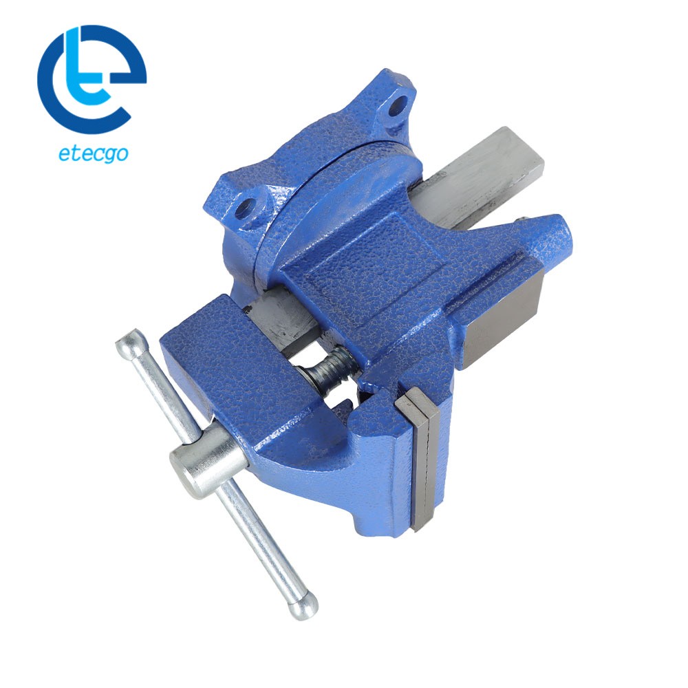 4.5" Vice For Workbench With Anvil Swivel Locking Base Table top Clamp