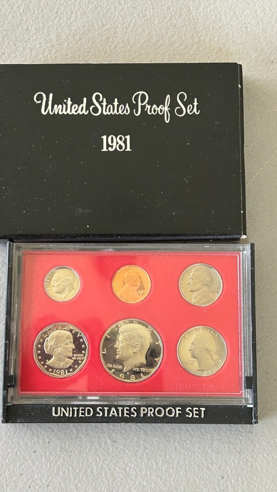 5 US Mint Proof Sets 1978 - 1982 OGP “S” Mint Mark