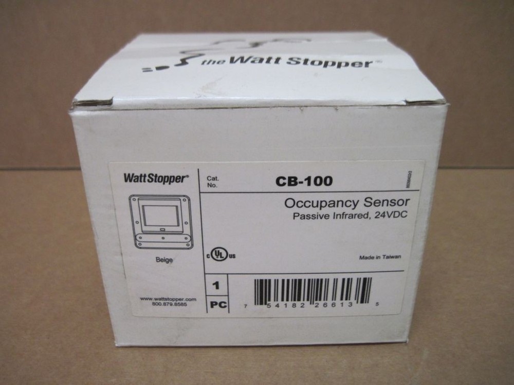 Wattstopper CB-100 Beige Occupancy Sensor Passive Infrared 24VDC