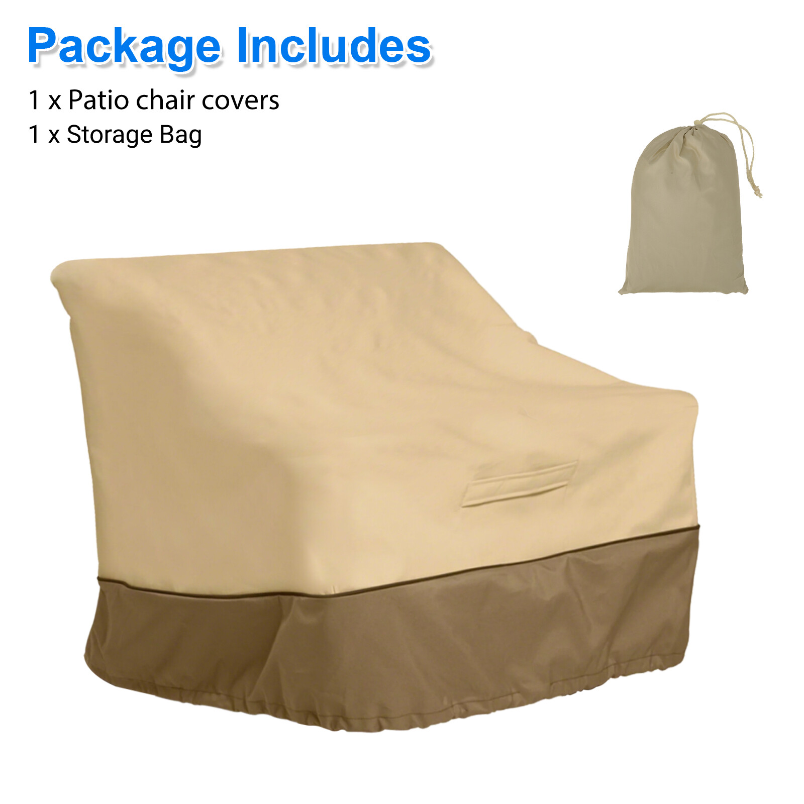 Heavy Duty Patio Chair Cover Waterproof Outdoor Garden Lawn Furniture Protector