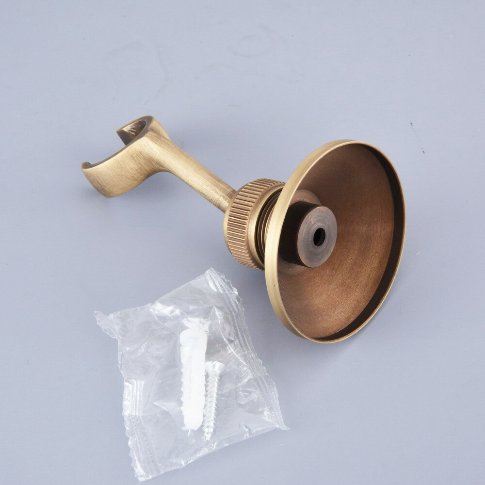 Antique Brass Hand Held Shower Head Holder Wall Mount Adjustable Bracket ehh122