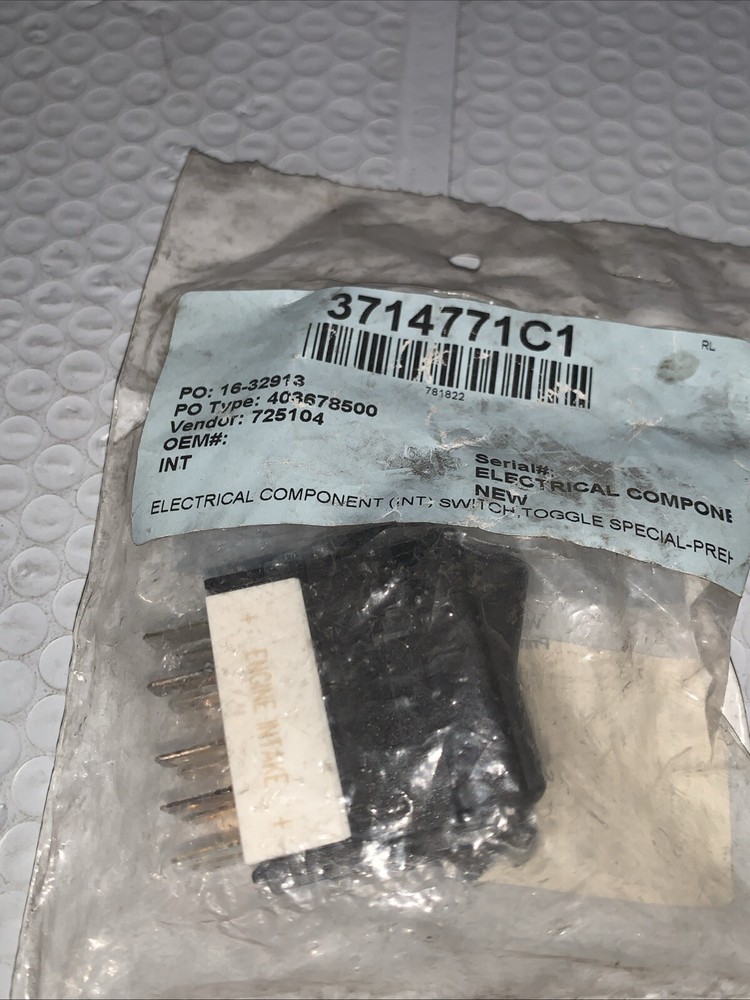 INTERNATIONAL PREHEATER ETC WINTER/ENGINE INTAKE TOGGLE SWITCH 3714771C1