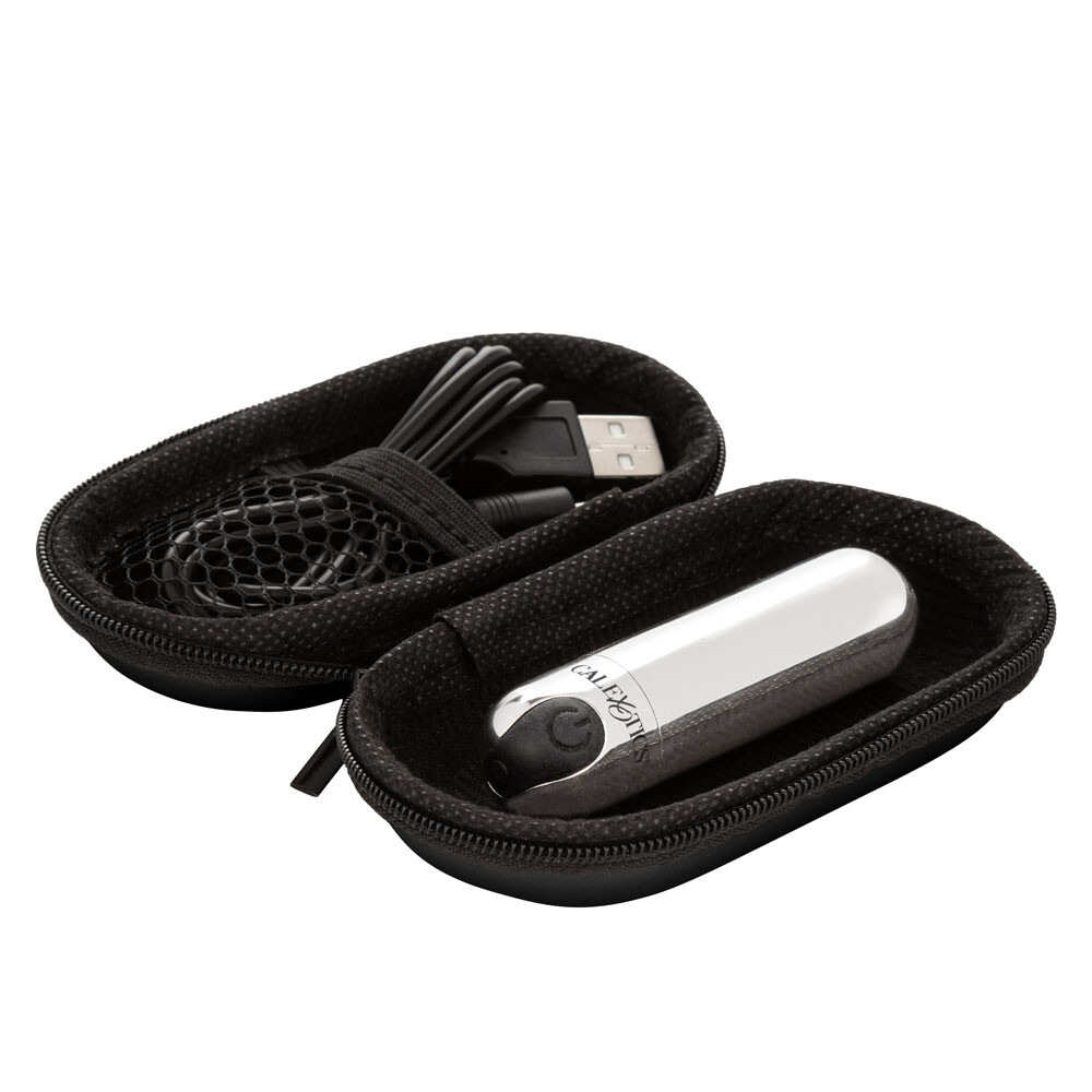 CalExotics Hideaway Bullet Rechargeable Vibrator Vibe Silver