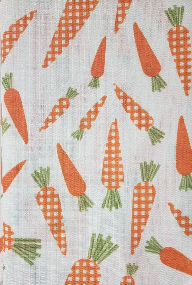 Carrot Toss Tablecloth Fabric 60 Round Easter