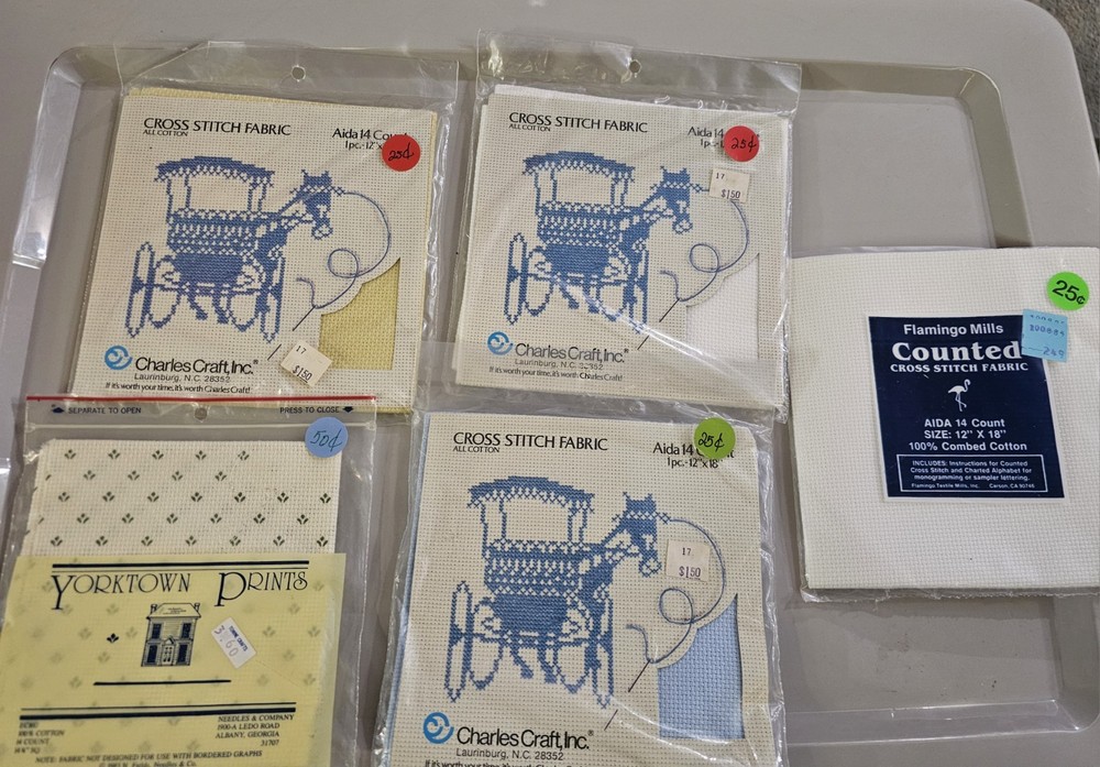 Cross Stitch Fabric Mixed