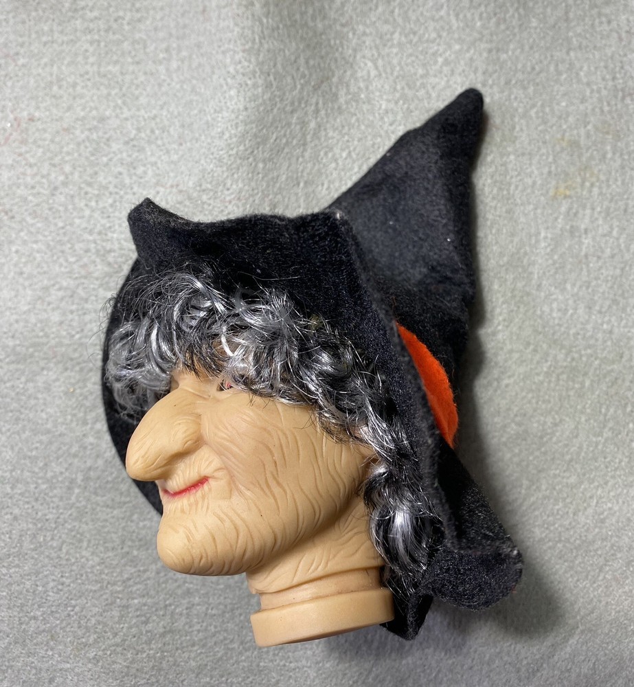 3" x 4" Vinyl Witch Head with Neck