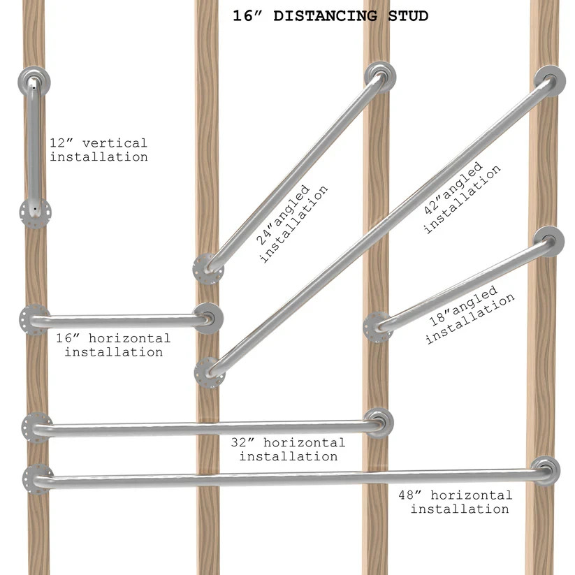 24 inches Bath Safety Grab Bar with Soft Anti-Slip Grips, ADA 500lbs Loading Cap