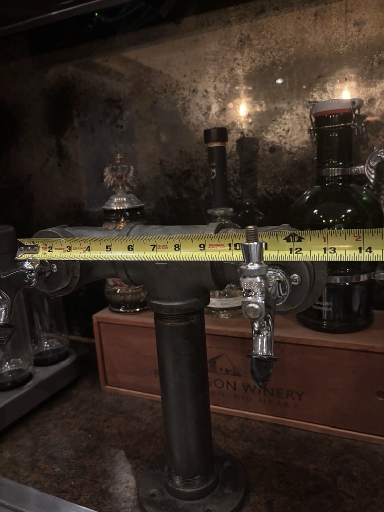 Black Iron Pipe Beer Tower -Double