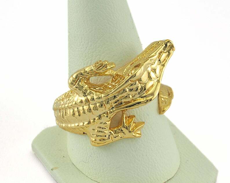 Adjustable Ring Gold Plated Brass 17.5mm 7US innsize Adjustable 2888