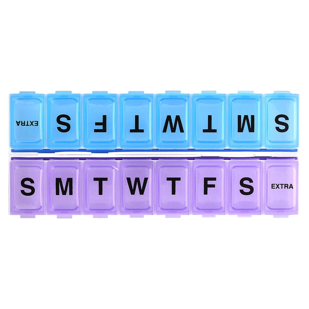Two Detachable Weeks Pill Planner, 1 Count