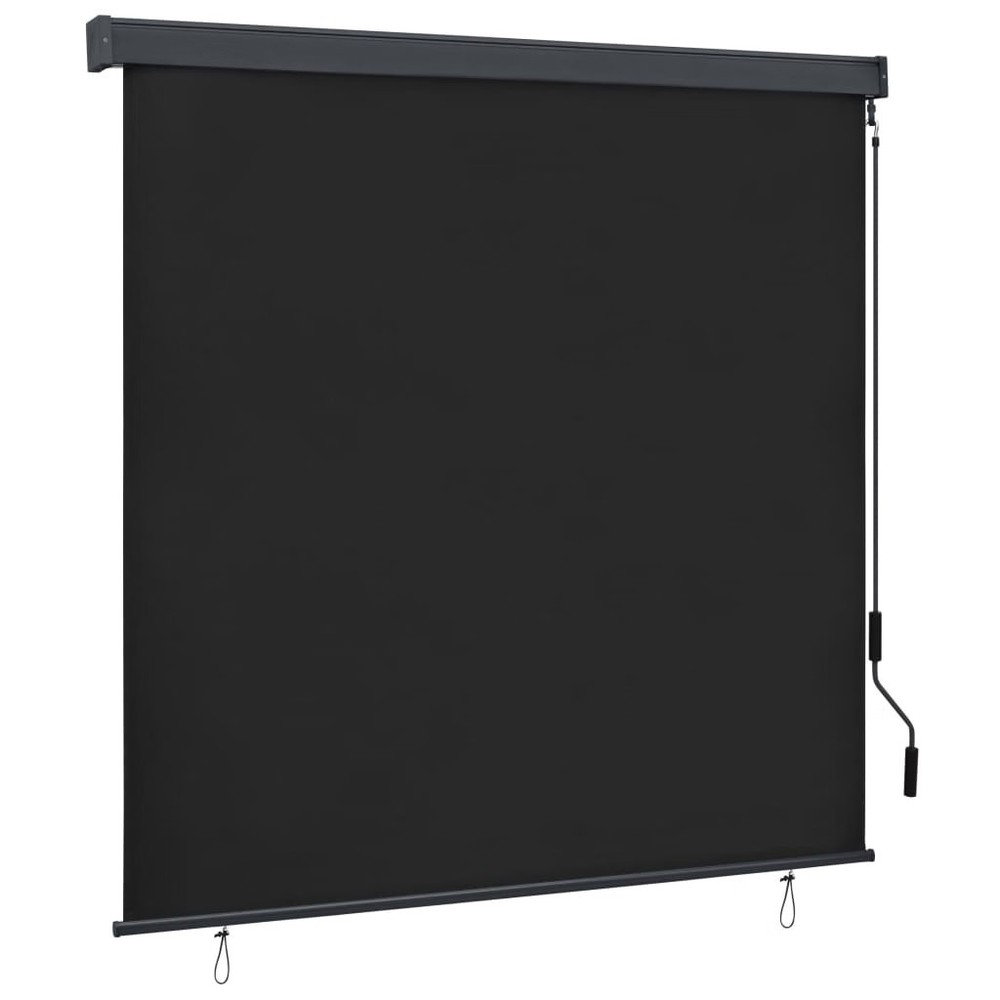 Roller Shade Anthracite Polyester 63.0 x 98.4 in Retractable