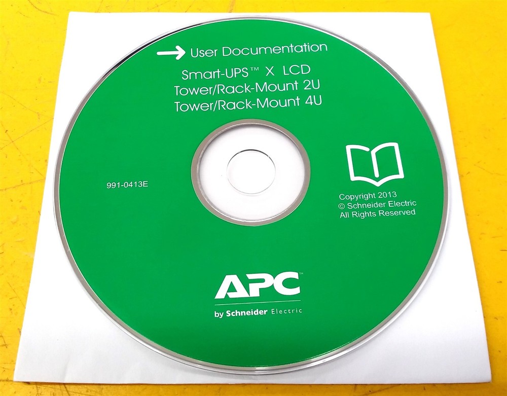 ⭐️⭐️⭐️⭐️⭐️ Software CD Disc APC User Documentation 991-0413E Smart-UPS X LCD