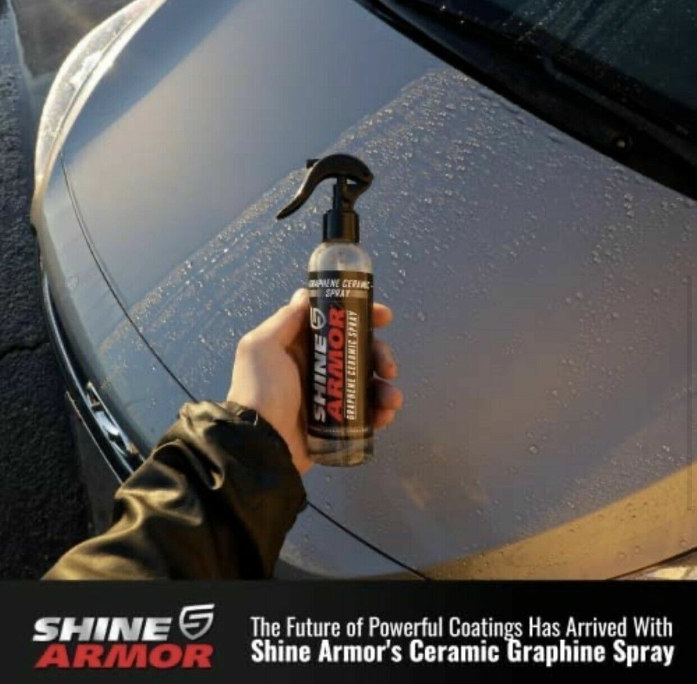 2 x Shine Armor Graphene Ceramic Coating Spray Highly Paint Protection Bundle
