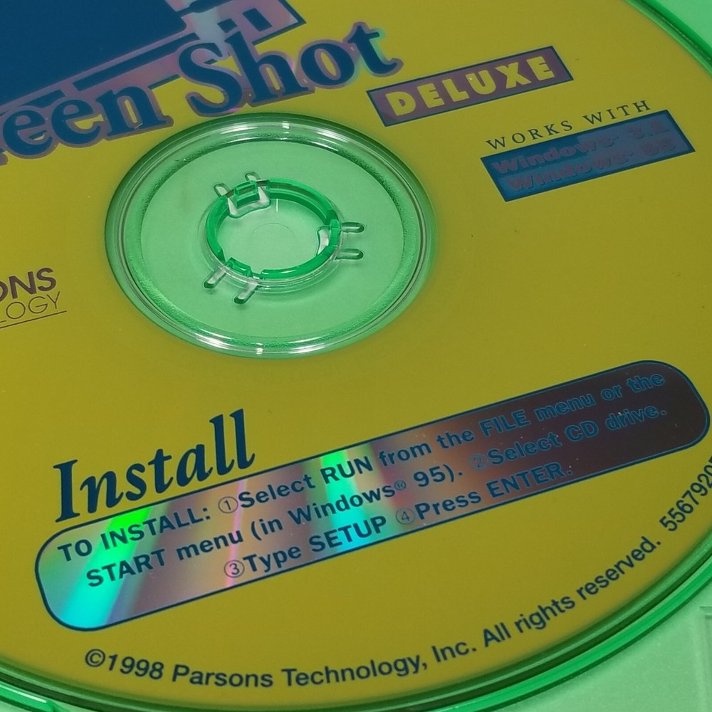 Screen Shot Deluxe for Windows 3.1 & 95