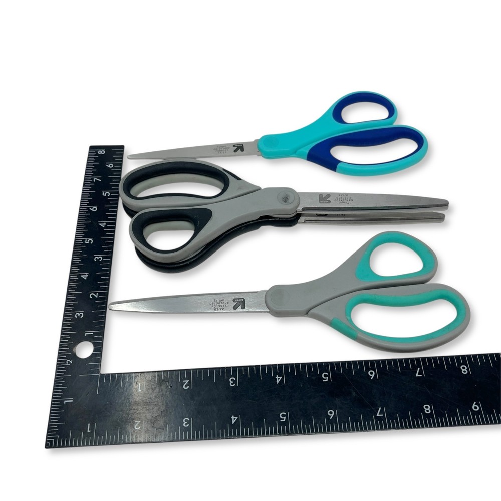 Target Up & Up Multi-Purpose Scissors Lot, Mixed Handle Colors, 4 Pcs