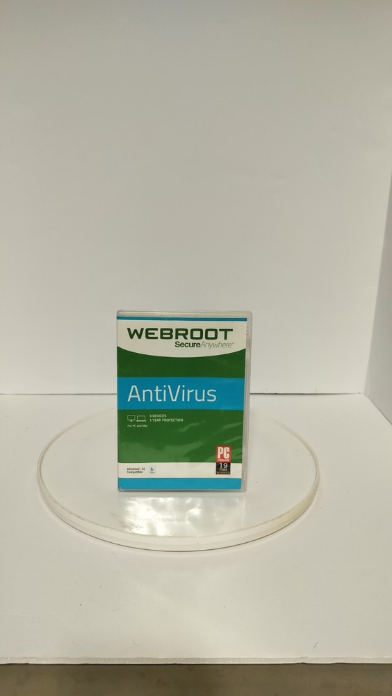 Webroot SecureAnywhere AntiVirus 3 Devices 1 Year - PC/Mac Disc & Keycode