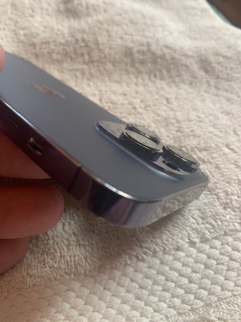 OEM Genuine Apple iPhone 14 Pro rear back glass Housing chassis purple ( C )