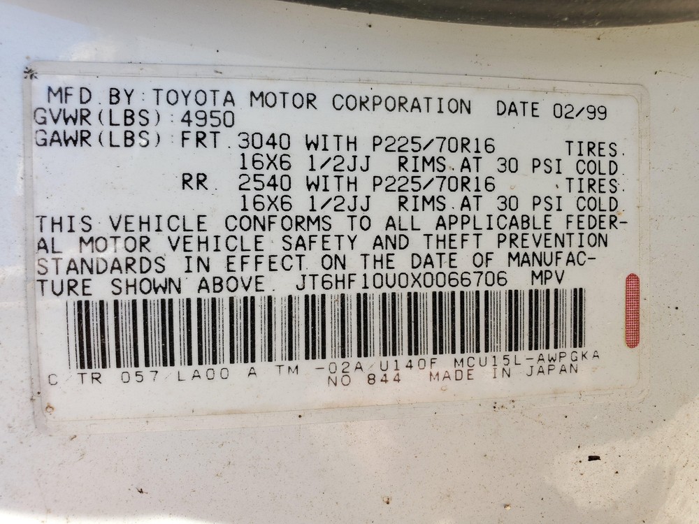 Display Screen 1999-2003 Lexus RX300