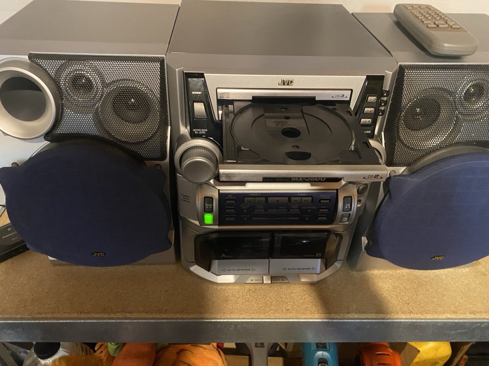 JVC MX-J500 Hi-Fi Compact Component System Cassette Deck 3CD