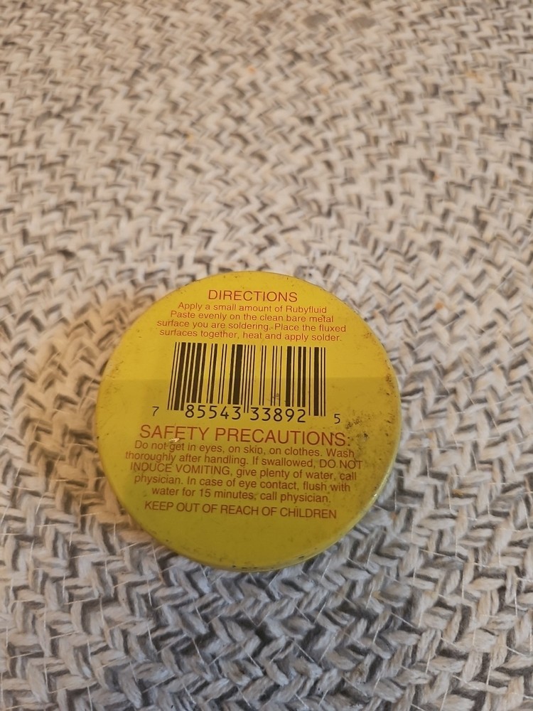Ruby Fluid Soldering Paste Flux Metal Tin