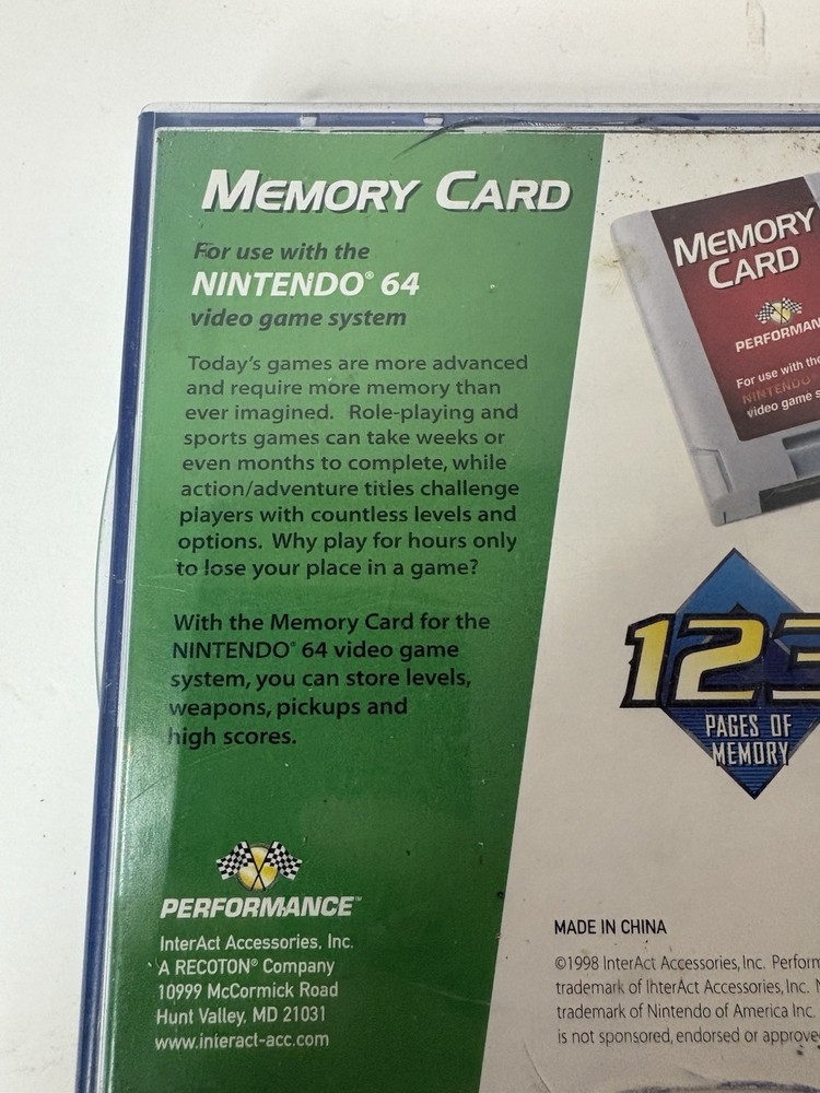 N64 Memory Card With Case