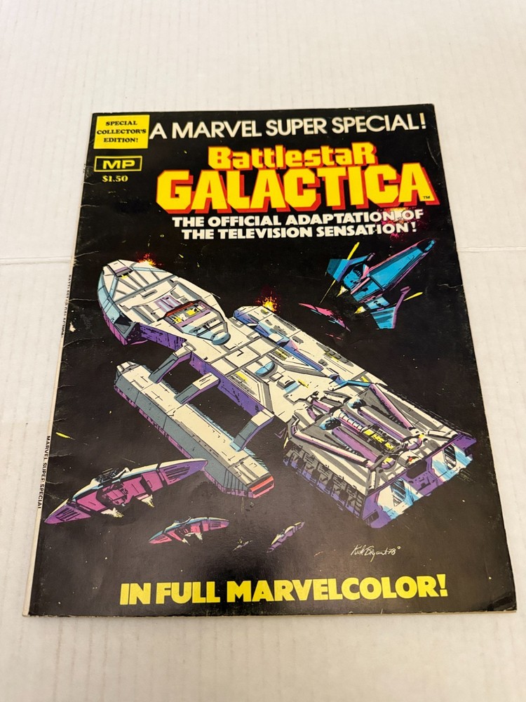 1978 Stan Lee Marvel Super Special Battlestar Galactica #8 Oversize Comic Book