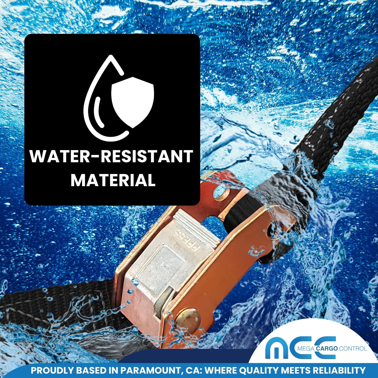 2 Pack 1" x 6' Cam Buckle Tie Down Strap w/ S Hook For Boat Motorcycle Bike