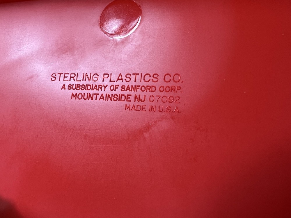 Red Plastic Tool Boxes 9”x8” - Snap-on Logo - 6 Different Styles - USA