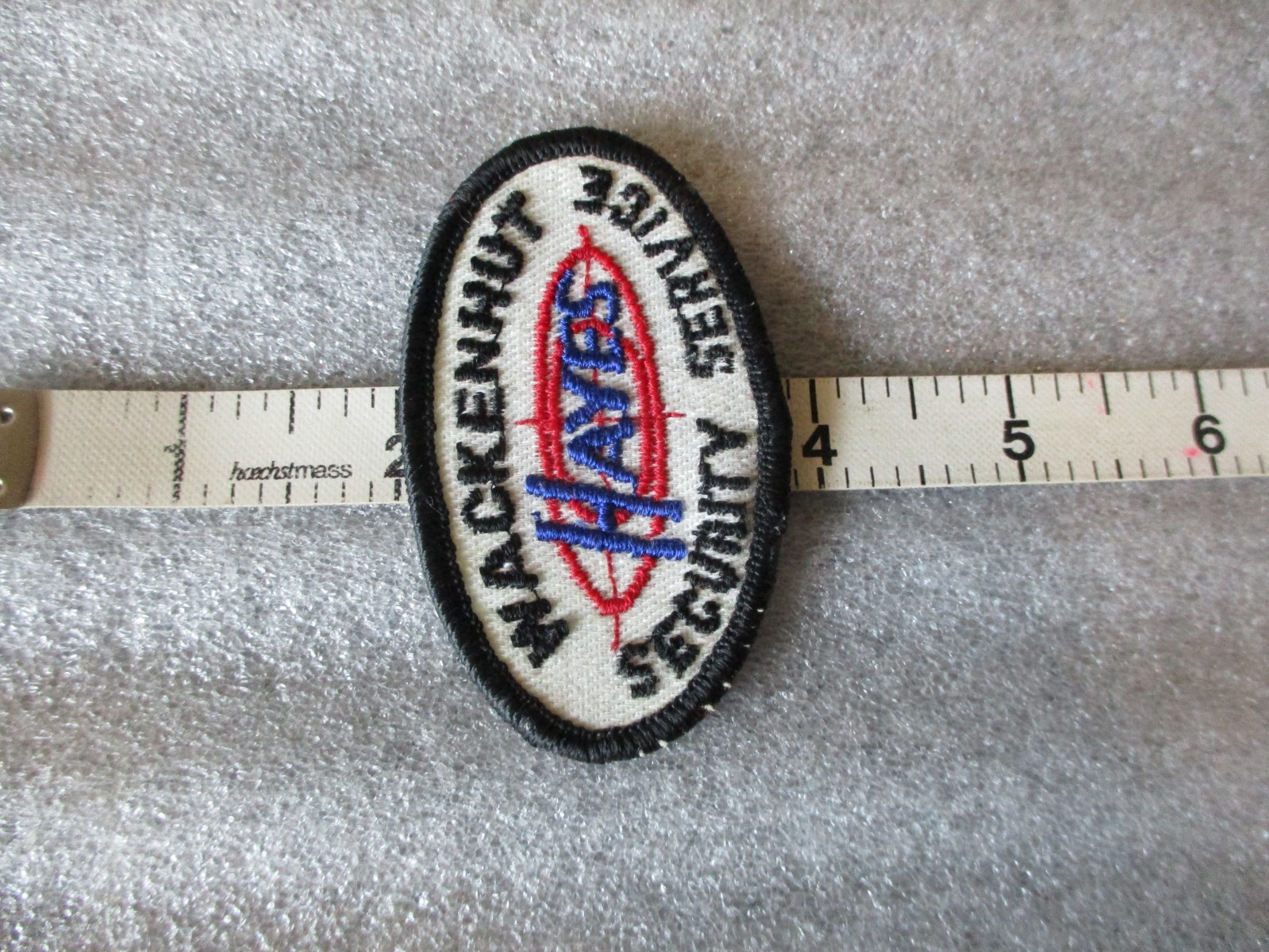 1965 NASA SECURITY BRANCH VECTOR MEATBALL + HAYES AEROSPACE SECURITY PATCHES