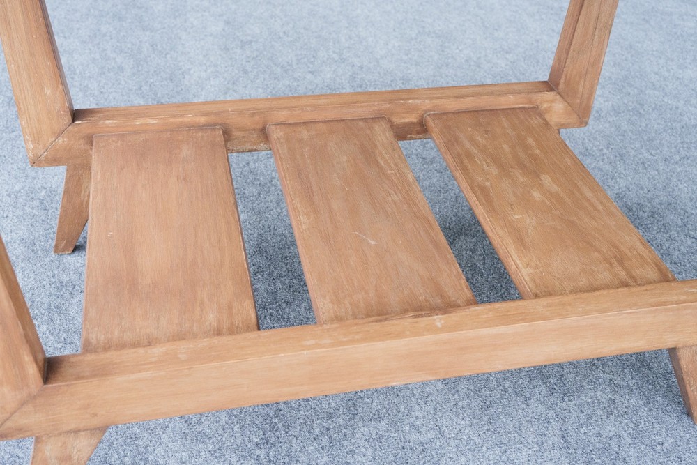 Mid Century Modern Oak Two Tier End Table