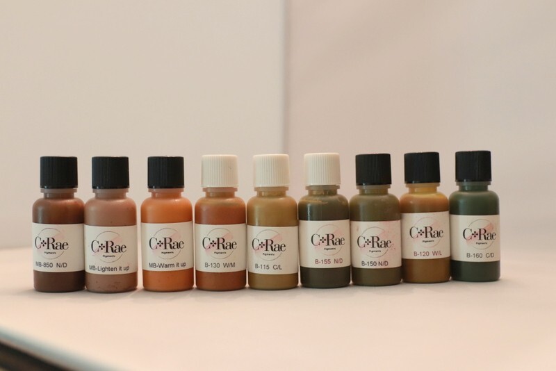 9 colors set CRae Microblading M Liquid Pigment For Eyebrows Brows