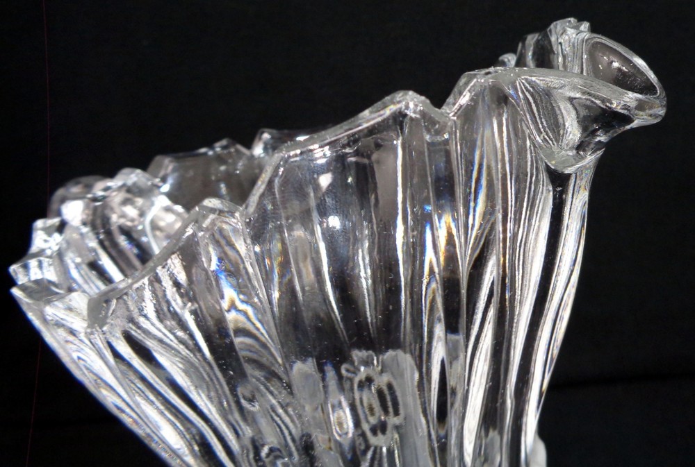 Vintage Lead-Cut Crystal Handled Pitcher