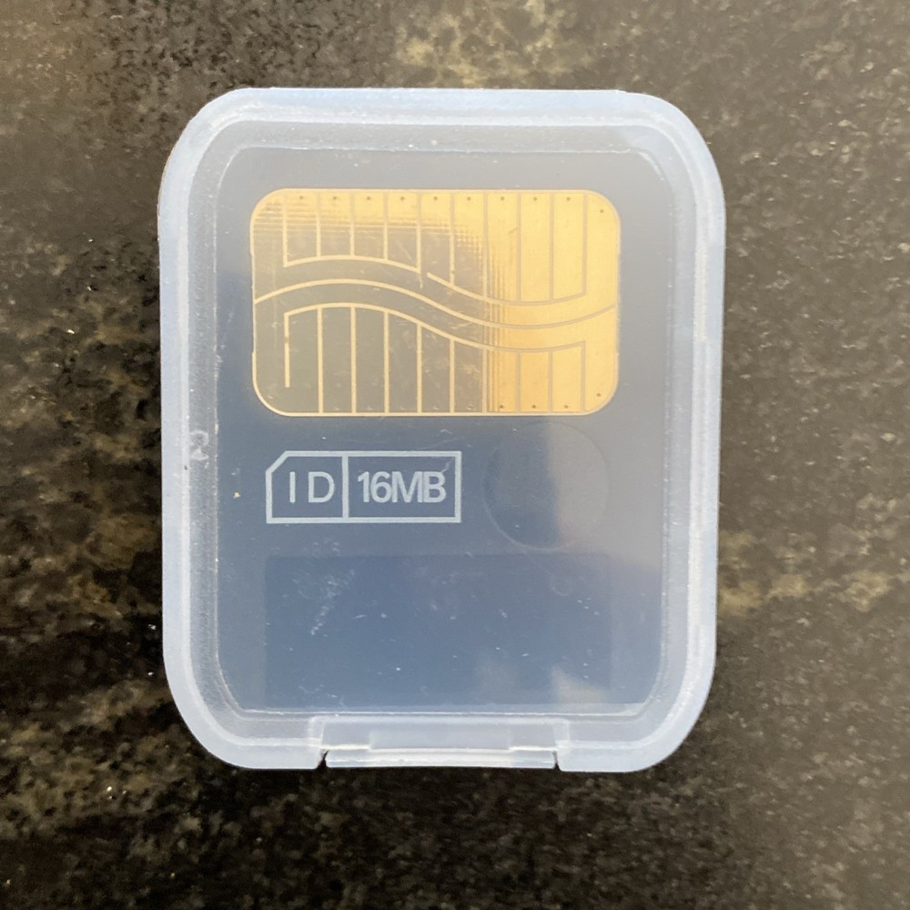Olympus SmartMedia ID 16MB M-16P Camera Memory Card With Case