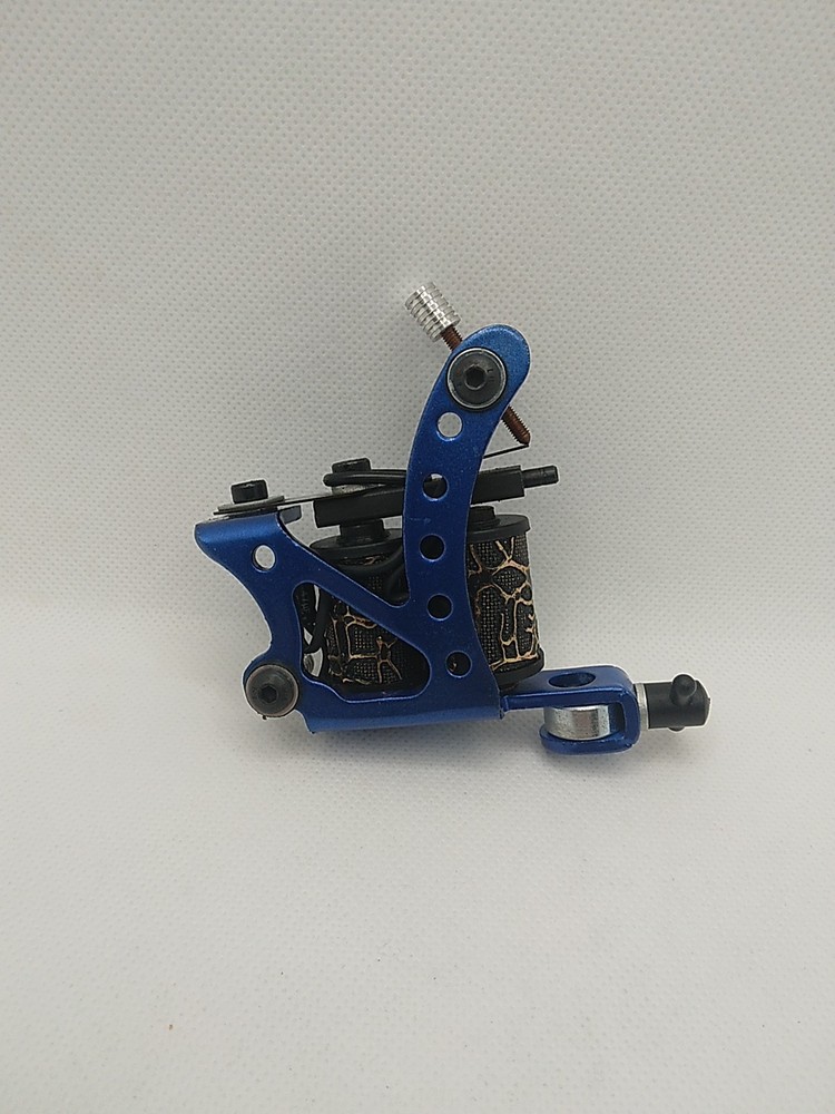 Professional Coil Tattoo Machine Adjustable Blue Frame
