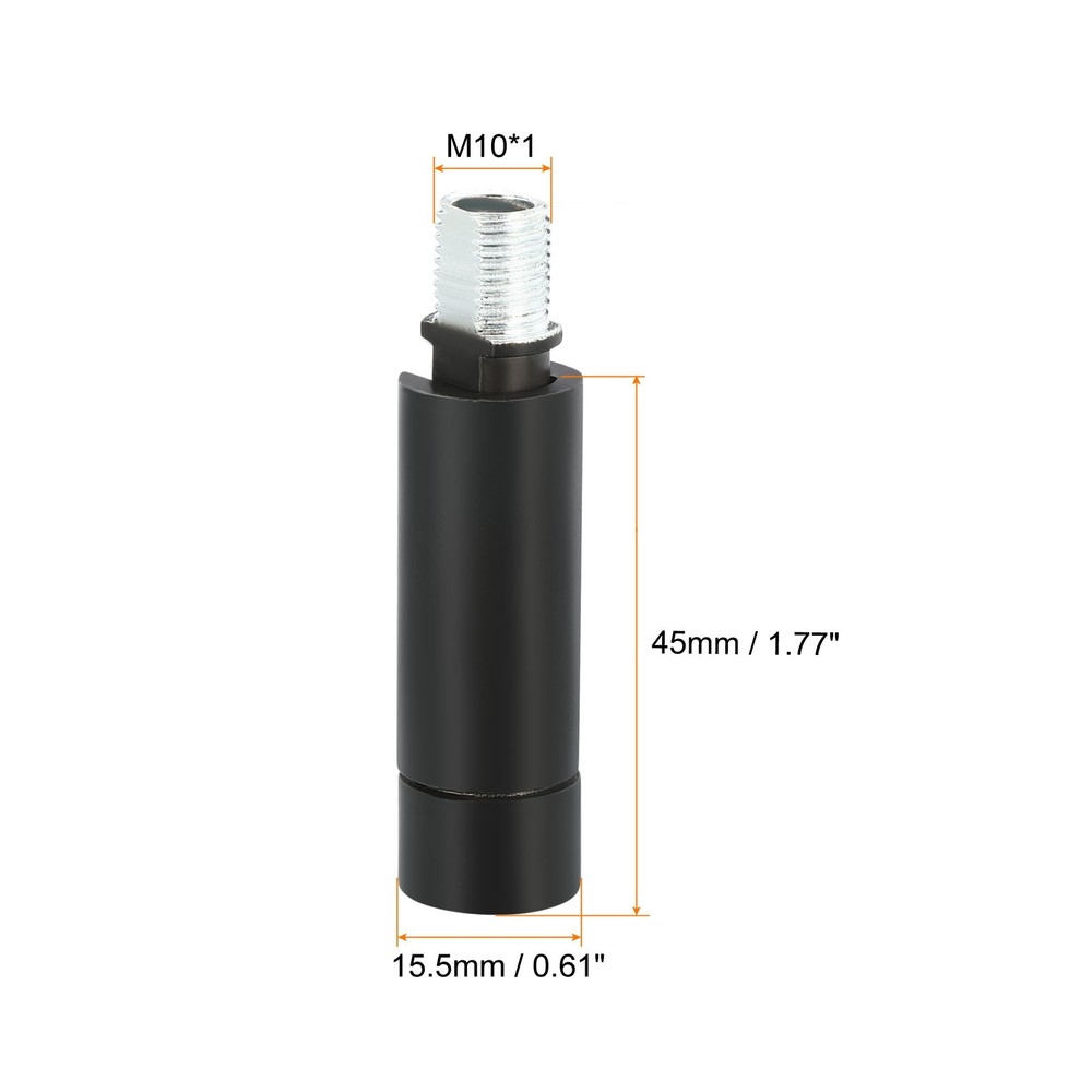 2Pcs 90/350 Degree Sloped Ceiling Light Adapter M10 Thread Black