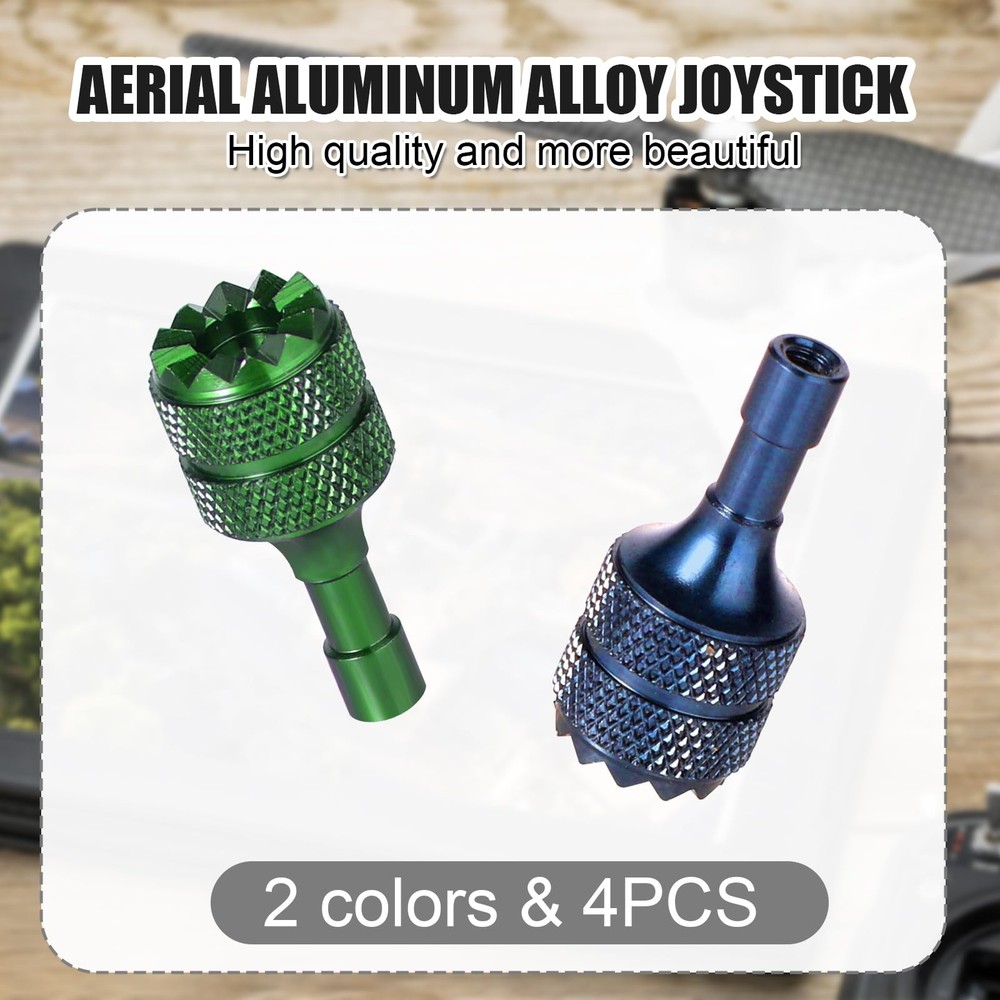4pcs Drone Control Sticks, Detachable Joysticks Small, Blue, Green