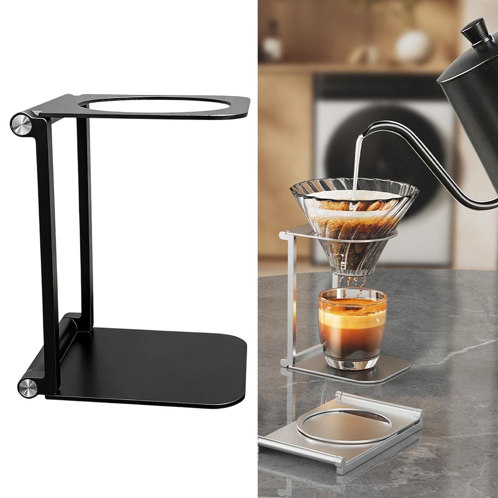 Coffee Maker Stand, Foldable Stand for Coffee Machine, Practical Black Stand for