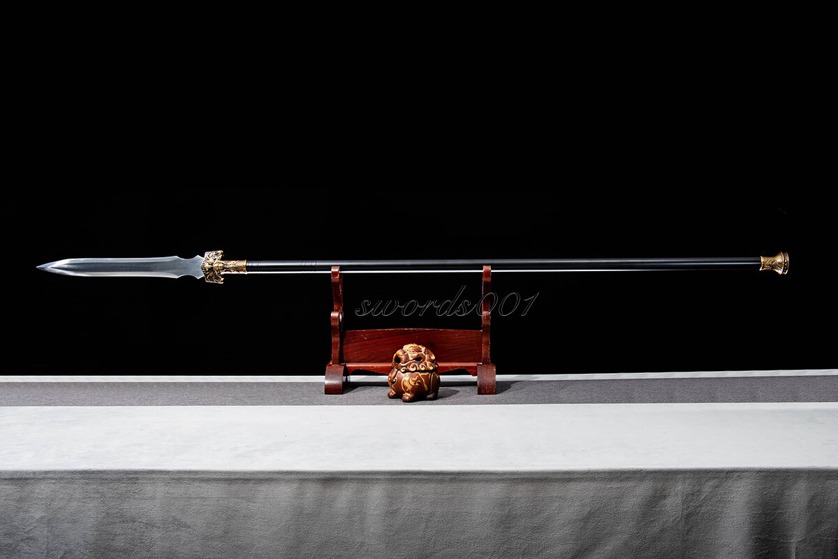 67'' Hunting Sharp High Manganese Steel Spear Head Blade Sword Long Steel Handle