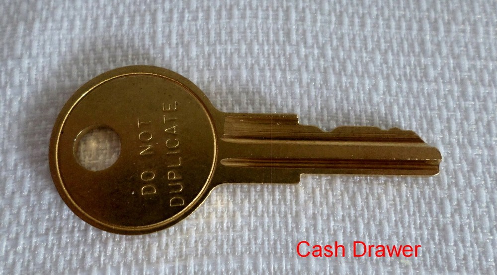 Sharp Cash Register Cash Drawer Key